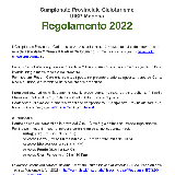 Regolamento 2022