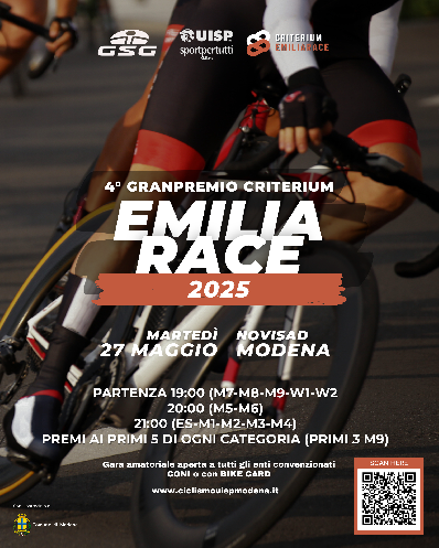 NOVI SAD - MODENA<br/>5^ TAPPA G.P. CRITERIUM EMILIARACE2025