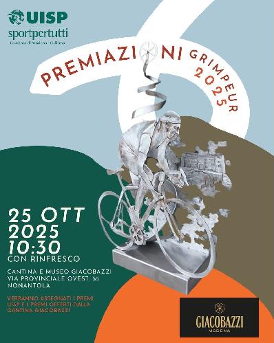 PREMIAZIONE TROFEO GRIMPEUR <br/>Sabato 25 Ottobre 2025 ore 10:30<br/>Museo Cantina Giacobazzi - Nonantola