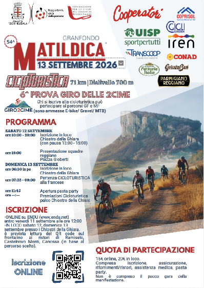 GRAN FONDO MATILDICA CICLOTURISTICA - REGGIO EMILIA